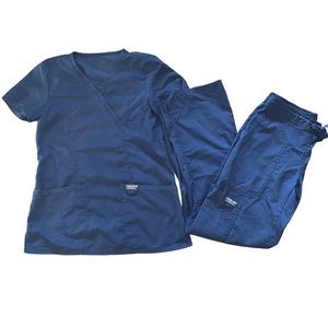 Cherokee Scrub Set Petite Size XXS Women’s Navy Blue